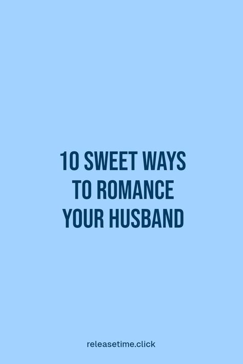 Romance can sometimes slip through the cracks of daily life. Check out these 10 sweet and simple ways to show your husband how much you cherish him. From surprise love notes to unforgettable date ideas, these tips help keep the magic alive in your marriage. Small gestures can go a long way. Whether you plan a romantic dinner or share a cozy evening at home, each action helps strengthen your bond and reminds your husband of your love. Get ready to spark that romance again! Romance Your Husband, Small Gestures, Romance Tips, Romantic Love Messages, Romantic Surprise, Ways To Show Love, Cozy Evening, Physical Touch, Romantic Dinner