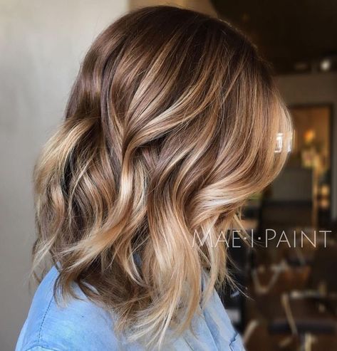 Brown Hair With Highlights And Lowlights, Brown To Blonde Balayage, Balayage Blond, Color Rubio, Brown Ombre Hair, Brown Hair Looks, Blond Balayage, Balayage Blonde, Hair Color Light Brown