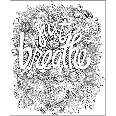 JustBreathe (6) Mandala Colouring, Wall Art Illustration, Quote Coloring Pages, Adult Coloring Designs, Adult Colouring Pages, Colouring Printables, Drawing Book, Printable Adult Coloring Pages, Color Quotes