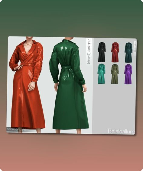 Sims 4 Clothing CC: Belaloallure Jill Coat  Glossy   Patreon  By Belal1997 Sims 4 Trench Coat, Sims 4 Cc Download, Winter Trench, Winter Trench Coat, Best Sims, Sims 4 Clothing, Coat Outfits, Sims 4 Cc, Sims 4 Custom Content