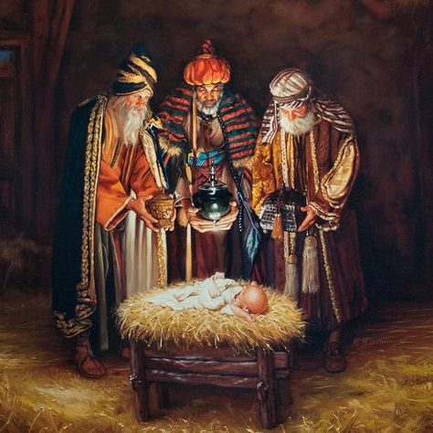 We three kings... Wise Men Still Seek Him, Roi Mage, Happy Birthday Jesus, Peace Art, Three Wise Men, Christmas Nativity Scene, Three Kings, Wise Men, Christmas Nativity