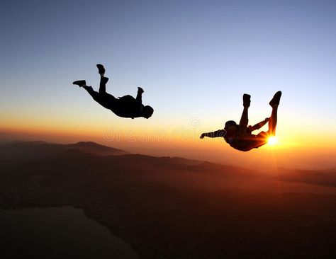 Skydiving sunset over the sea and mountains. Parachute jumping in a peaceful pla , #AD, #mountains, #Parachute, #sea, #Skydiving, #sunset #ad Adventure Bucket List, Voyage Europe, Skydiving, Summer Bucket, Parkour, Dubrovnik, Rock Climbing, Survival Skills, Mountaineering