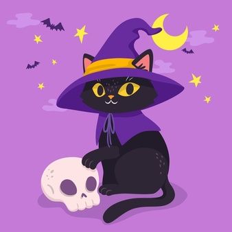 Halloween Cats Art, Halloween Art Ideas, Drawing Ideas Step By Step, Haunted House Drawing, Chat Halloween, Carte Halloween, Cat Halloween Costume, Pencil Drawings Easy, Witch Cat