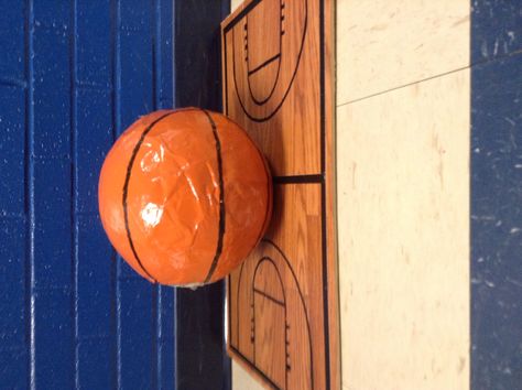 Paper mâché basketball for valentines box on a wooden basketball court!! Valentine Card Box, Valentine Boxes, Valentines Box, Drawing Ideas List, Valentine Gifts For Kids, Valentine Day Boxes, Valentine Box, Card Box, Valentines Cards