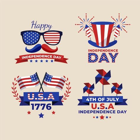 Free vector flat 4th of july - independe... | Free Vector #Freepik #freevector #independence-day-usa #4-july #american-independence-day #4th-july 4 July Usa, Independence Day Wallpaper, Independence Day Poster, Independence Day Quotes, Us Independence Day, Independence Day Background, American Independence Day, 50th Quote, American Independence