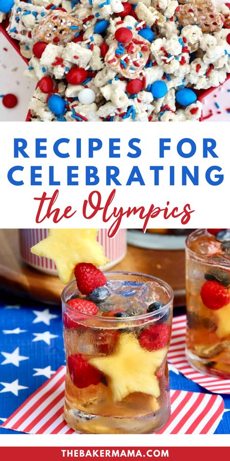 If you are hosting an Olympics party, you should check out all of our recipes!  Salty and sweet snacks, themed food boards and more make watching the Olympic Games all the more festive! French Themed Olympic Party, Food For Olympic Party, Summer Olympic Themed Food, Olympic Snack Board, Olympic Opening Ceremony Party Food, Olympic Watch Party Ideas, Summer Olympics Party Food, Easy Olympic Themed Snacks, Olympic Games Snacks