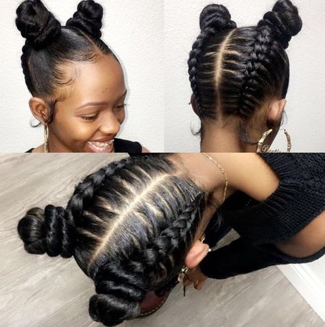 african-teenage-girls-hairstyle-2 20 Cute Hairstyles for Black Teenage Girls Braided Bun Styles, Cornrow Designs, Hairstyle Gallery, African Braids Hairstyles, Hair Crush, Hair Journey, Hairstyles For School, Black Girls Hairstyles, Braid Styles