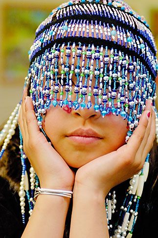 Beaded Headdress, Native Dancer, Kodiak Alaska, Kodiak Island, Beaded Headpiece, We Are The World, American Spirit, Native American Indians, Historical Clothing