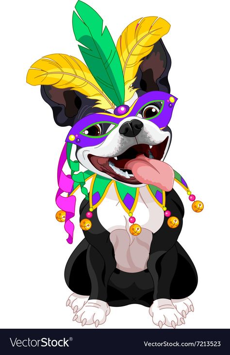 Costumes Drawing, Dogs In Costumes, Boston Terrier Illustration, Mardi Gras Costumes, Blank Business Cards, Dog Vector, Best Masks, Dog Costumes, Free Dogs