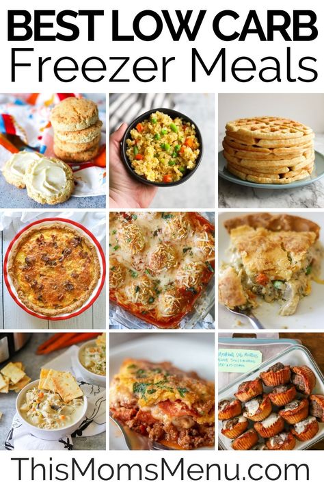 Keto Make Ahead Meals Freezer Cooking, Make Ahead Meals Low Carb, Breakfast Freezer Meals Make Ahead, Low Carb Freezer Meals Crock Pots, Low Carb Freezer Breakfast, Make Ahead Freezer Meals For Diabetics, Cheap Low Carb Meal Prep, Low Calorie Make Ahead Meals, Low Carb Make Ahead Dinners