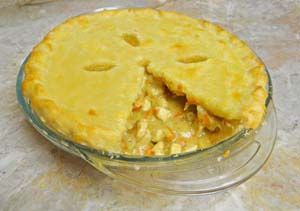 Image: Chicken Pot Pie Sliced Gluten Free Chicken Pot Pie, Chicken Potpie, Golden Chicken, Turkey Pot Pie, Easy Chicken Pot Pie, Chicken Pie, Pot Pies Recipes, Chicken Pot Pie Recipes, Favorite Chicken