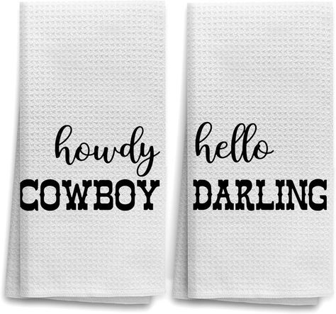 Western Bathroom Decor, Western Kitchen Hand Towels, Western Bathroom Accessories, Western Towels for Bathroom, Western Kitchen Decor, Western Gifts for Couple, Kitchen Towels Set of 2 (White) Bathroom Decor Western, Western Bathroom Accessories, Bathroom Western, Couple Kitchen, Western Bathroom Decor, Western Kitchen Decor, Western Bathroom, Western Farmhouse, Bathroom Towel Decor