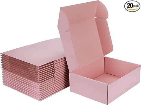 Amazon.com: MEBRUDY 12x9x4 Inches Shipping Boxes Pack of 20, Pink Corrugated Cardboard Box for Mailing Packing Literature Mailer : Office Products Pink Shipping Boxes, Mailer Box, Corrugated Box, Shipping Boxes, Shipping Supplies, Ceiling Fan In Kitchen, Corrugated Cardboard, Bath Fixtures, Office Products