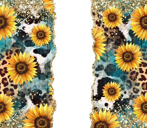 Sunflower Sublimation, Sublimation Tumbler Designs Free, Cricket Crafts, Faith Stickers, Sublimation Ideas Projects Inspiration, Sunflower Wallpaper, Mom Tumbler, Collage Making, Glitter Background