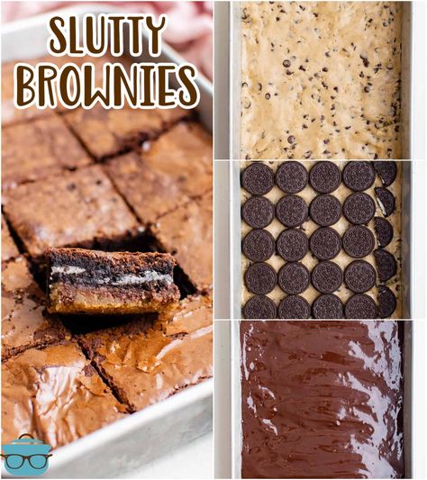 Brownies Video, Oreo Cookie Flavors, Oreo Bars, Thanksgiving Recipe, Country Cook, Cookie Brownie Bars, Brownie Desserts, The Country Cook, Cookie Flavors