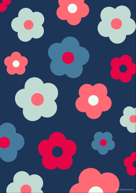 Pink Red And Blue Aesthetic, Red And Blue Wallpaper Aesthetic, Flower Wallpaper Bathroom, Red And Blue Aesthetic Wallpaper, Apple Watch Wallpaper Backgrounds, Red And Blue Wallpaper, Wallpaper Girls Room, Blue Flowers Wallpaper, Red Blue Flowers