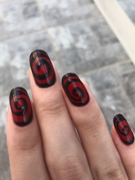 #goth Saw Inspired Nails, Tim Burton Nail Designs, Tim Burton Nail Art, Tim Burton Nails, Coraline Nails, October Nails, Goth Nails, Inspired Nails, Really Cute Nails