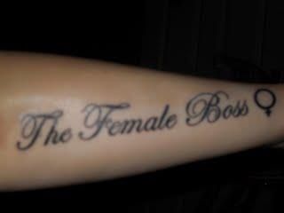 The Female Boss - nabbed from Tulisa of N-Dubs ;) Boss Tattoo, Female Boss, Beverly Hills Chihuahua, Boss Lady, I Tattoo, Tattoo Quotes, Tattoo Ideas, Tattoos, Quick Saves