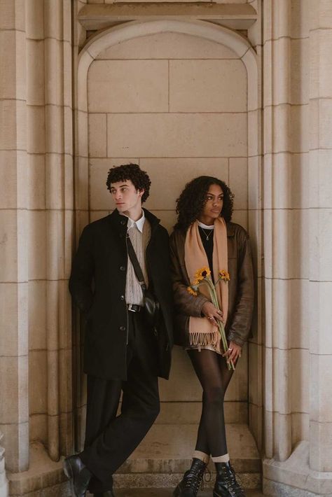 Jordan Hennessy Aesthetic, Bloodmarked Aesthetic, Jordan Hennessy, Babel Aesthetic, Dark Academia Photoshoot, Dark Academia Couple, Suit Series, Dark Academia Vibes, Biracial Couples