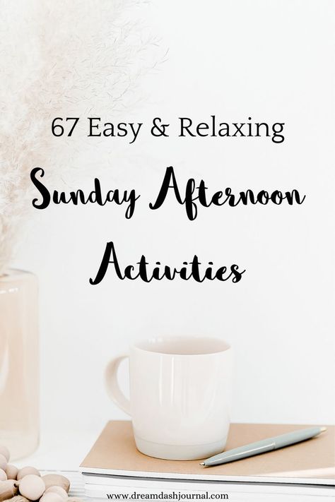 Sunday Fun Day Ideas, Have A Relaxing Sunday, Afternoon Activities, Manifestation Inspiration, Sunday Ideas, Sunday Activities, Sunday Planning, Relaxing Sunday, Sunday Routine