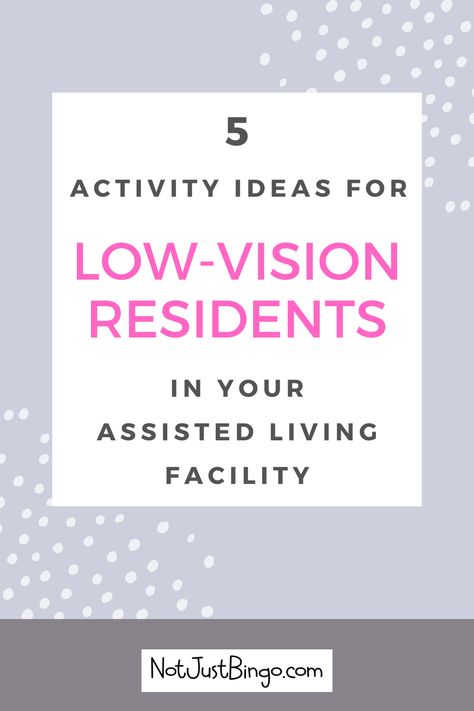 Do you wonder how to help senior residents with low-vision and still involve them in your assisted living activities? Find ideas to use for seniors with low-vision problems. Assisted Living Crafts, Assisted Living Activities, Tactile Activities, Name That Tune, Monthly Activities, Activity Director, Assisted Living Facility, Activity Room, Senior Activities