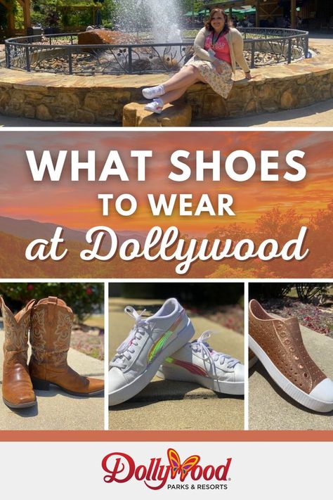 Dollywood Park, What Shoes To Wear, Gatlinburg Vacation, Mountain Sunrise, Gatlinburg, Smoky Mountains, Saucony Sneaker, Theme Park, The Park