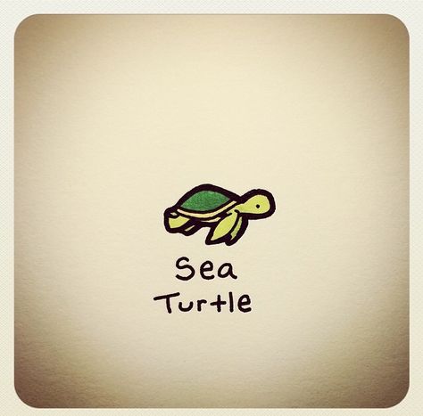 @turtlewayne                                                                                                                                                                                 More Cute Simple Turtle Drawing, Simple Tortoise Drawing, Turtle Drawings Easy, Sea Turtle Drawing Simple, Turtle Drawing Cute, Simple Turtle Drawing, Turtle Drawing Simple, Cute Turtle Art, Turtle Doodle