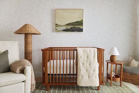 Erin Foster, Mid Century Modern Nursery, Mid Century Nursery, Eclectic Nursery, Minimal Nursery, Nursery Guest Room, Malm Bed, Gender Neutral Baby Nursery, Traditional Nursery