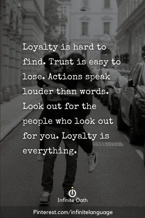 Loyalty is hard to find. Trust is easy to lose. Actions speak louder than words. Look out for the people who look out for you. Loyalty is everything. Loyalty Is Everything, Loyalty Quotes, Actions Speak Louder Than Words, Actions Speak Louder, Hard Quotes, Find Quotes, Warrior Quotes, Memorable Quotes, Karma Quotes