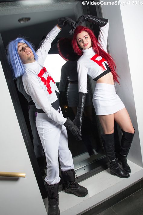 Jesse Pokemon Cosplay, Jesse And James Team Rocket Costume, Team Rocket Costume, Rocket Cosplay, Team Rocket Cosplay, Pokemon Cosplay, Team Rocket, Cosplay Ideas