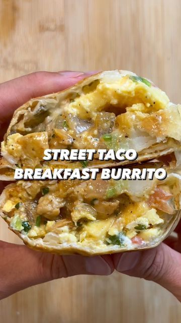 Tom Walsh on Instagram: "Street Taco Chicken Breakfast Burritos (Meal Prep) There’s very few things better than having a weeks worth of breakfast burritos meal prepped and ready to go every morning. These breakfast burritos are the perfect breakfast option that’ll get you tons of protein and keep you full for hours Per burrito (makes 5) 575 Cals 48g Protein 54g Carbs 18g Fat REHEAT INSTRUCTIONS AT BOTTOM OF CAPTION Street taco chicken: 16oz diced boneless skinless chicken thighs 16oz diced c Breakfast Taco Meal Prep, Breakfast Chicken Burritos, Protein Packed Breakfast Burritos, Authentic Breakfast Burritos, Chicken Breakfast Burrito, Street Taco Chicken, Breakfast Burritos Meal Prep, Best Breakfast Burrito Recipe, Mexican Breakfast Burritos