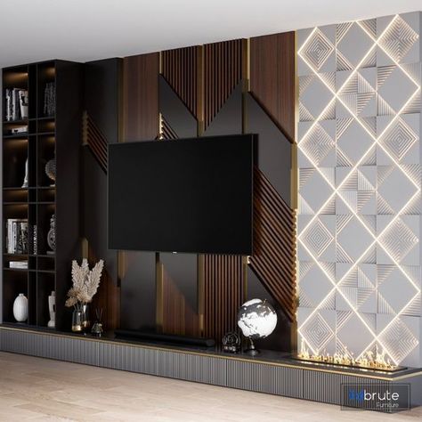 TV Wall 30 3d model Buy Download 3dbrute Tv Wall Panel Design Modern Living, Tv Pannel Designs Latest, Lcd Panel Design Living Rooms, Living Room Tv Wall Luxury Interior Design, Luxury Tv Unit Design, Tv Unit Design Modern Living Luxury, Latest Tv Unit Designs, Tv Wall Design Luxury Tvs, Tv Wall Design Luxury