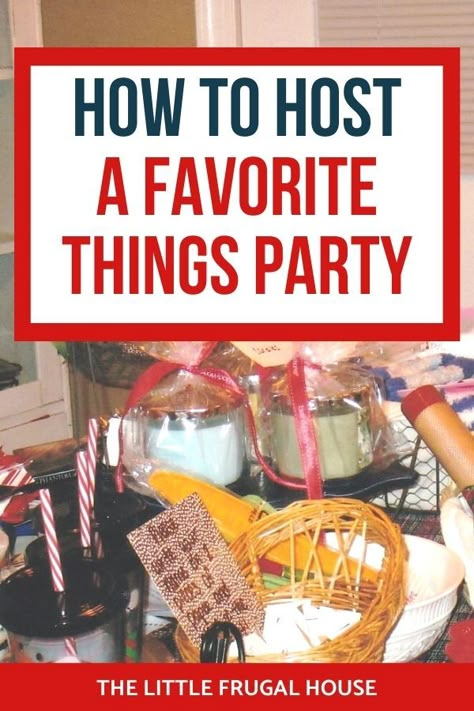 Party Games To Get To Know Each Other, Favorite Things Party Gift Ideas, Favorite Things Gift Exchange, Ladies Christmas Party, Favorite Things Party, Group Party, Frugal Christmas, Moms Night, Relief Society Activities