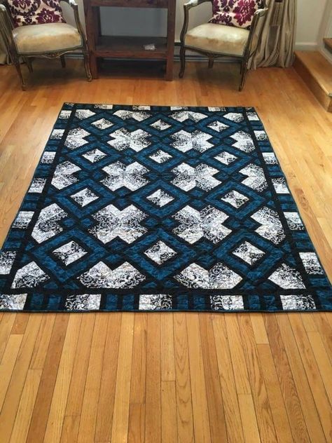 American Quilts Patterns, Quilt Blocks Easy, Modern Quilting Designs, Quilt Big, Fish Quilt, Black And White Quilts, Jelly Roll Quilt Patterns, Quilt Pattern Download, Quilting Designs Patterns