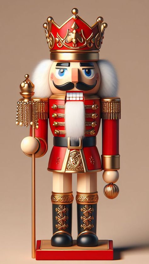 Christmas Soldiers Nutcrackers, Vintage Christmas Nutcracker, Toy Soldier Christmas Decor, Nutcracker Wallpaper, Christmas Steampunk, Floating Christmas Tree, Nutcracker Image, Classic Nutcracker, Wallpaper Digital Art