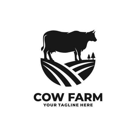 Cattle Farm Logo, Cattle Farm, Cow Farm, Farm Logo, Cattle Farming, Car Logo, Car Logos, Vector Logo, Vector Art