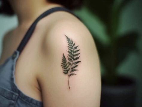 8 Fern Tattoo Meanings: Symbolism and Ideas Fern Meaning, Small Nature Tattoo, Tattoo Symbolism, Oregon Tattoo, Side Hip Tattoos, Nape Tattoo, New Zealand Tattoo, Green Tattoos, Fern Tattoo