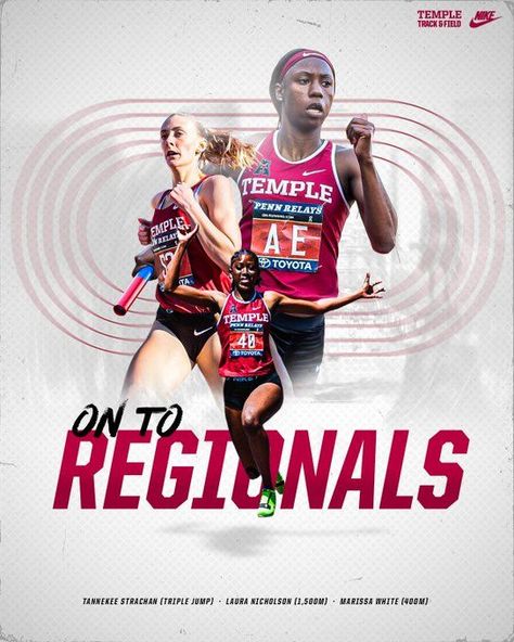 College Sports Graphics, Sports Team Photography, Sports Design Layout, Gymnastics Posters, Track And Field Sports, Nike Poster, Nike Track And Field, Track Meet, Team Photography