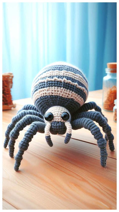 Amigurumi Spider Crochet Free Pattern Free Crochet Spider Pattern, Crochet Spider Pattern Free, Spider Crochet Pattern Free, Amigurumi Spider, Spider Crochet, Free Crochet Amigurumi Patterns, Crochet Amigurumi Patterns, Free Crochet Amigurumi, Crochet Star