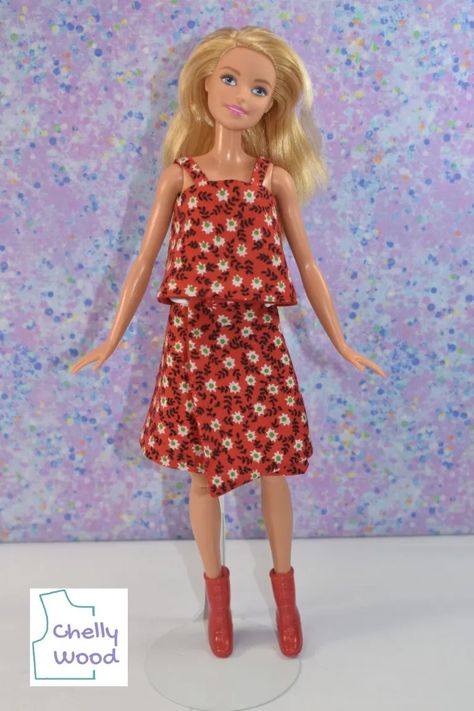 The Best Mix and Match Doll Clothes Patterns for Christmas Gift Giving #HolidayGiftIdeas #ChristmasGifts - Free Doll Clothes Patterns Skipper Doll Clothes Patterns Free, Barbie Doll Outfits, Barbie Christmas Dress Free Pattern, My Size Barbie Clothes Pattern, Barbie Doll Shirt Pattern, Curvy Barbie Clothes Patterns Free, Diy Ken Doll Clothes, Barbie Sewing Patterns Ickythecat​​​​​​.com, Free Barbie