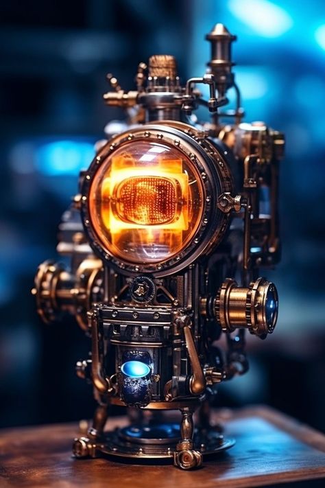 Sci Fi Device, Steampunk Bedroom, Animation Blender, Steampunk Illustration, 3d Product Animation, Steampunk Aesthetic, 3d Sculpting, Product Animation, Instagram Promotion