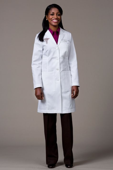 Labcoat Doctors, Women's Lab Coats, Women's Lab Coat, Doctor Coat, White Lab Coat, White Coat Ceremony, Doctor Outfit, Lab Coats, African Fashion Modern