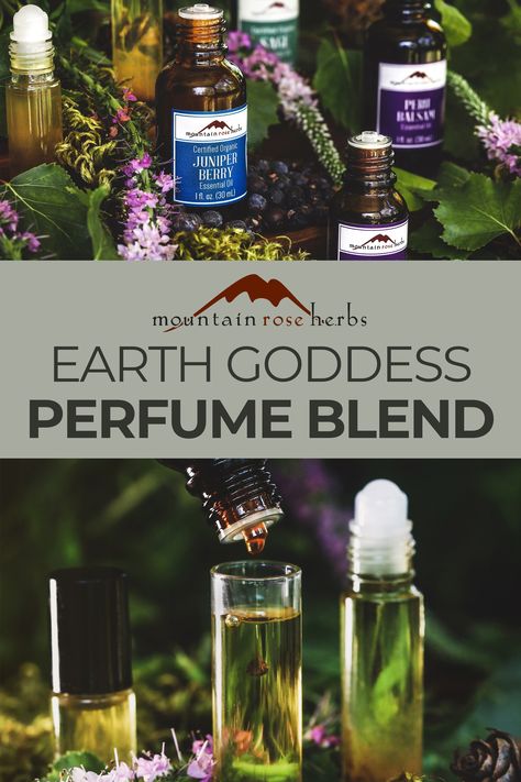 Essential Oil Combinations For Perfume, Earthy Essential Oil Blends, Farm Witch, Earthy Perfume, Diy Perfume Essential Oils, Goddess Perfume, Essential Oil Perfume Recipes, Perfume Oil Recipes, Diy Perfume Recipes