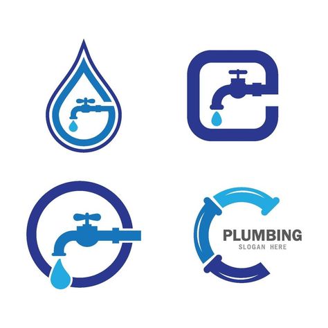 Plumbing Logo Design Graphics, Plumbing Logo Design, Plumbing Logo, Plumbing Emergency, Service Logo, Company Logo Design, Logo Images, Text Effects, Ad Design