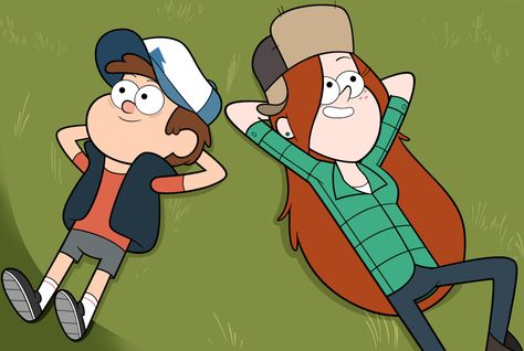 Wendy And Dipper, Dipper X Pacifica, Dipper And Wendy, Wendy Corduroy, Wall Drawings, Gravity Falls Dipper, Right In The Childhood, Gravity Falls Comics, Dipper Pines