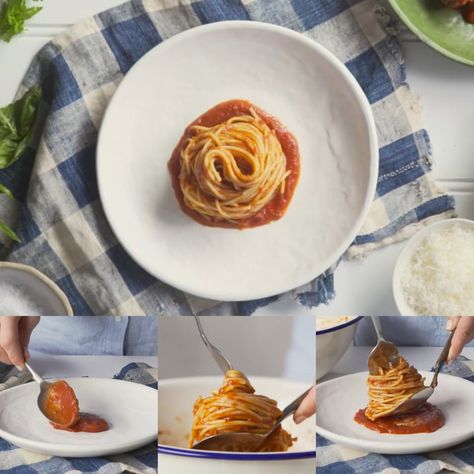 How To Plate Pasta, Pasta Presentation Ideas, Pasta Plate Presentation, Spagetti Plating, Spaghetti Plating Ideas, How To Plate Food Like A Pro, Plating Pasta Presentation, Plating And Presenting Pasta Dishes, Gourmet Pasta Plating