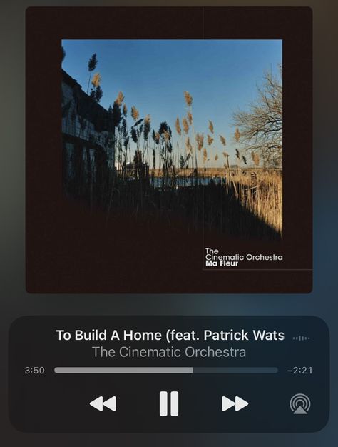 To Build A Home Cinematic Orchestra, Cinematic Orchestra, Patrick Watson, To Build A Home, Build A Home, Kinds Of Music, Orchestra, Building A House, Mindfulness