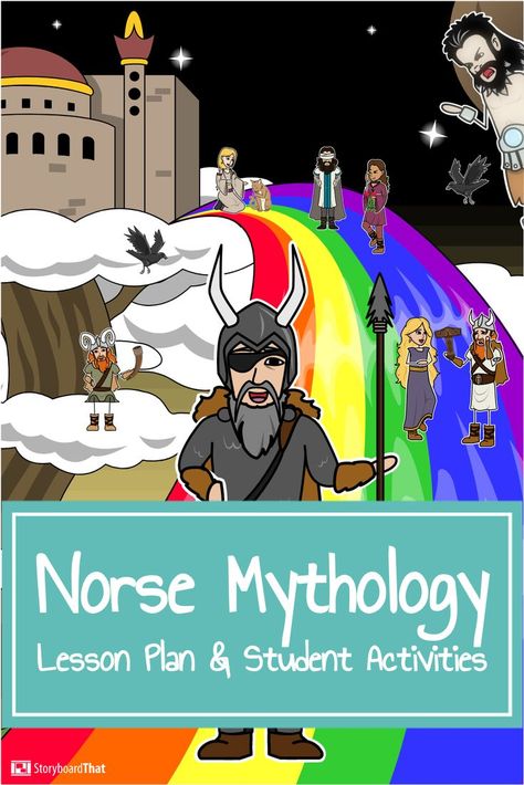 Norse Mythology is full of fun characters and stories. These activities include gods and goddesses, myths, posters, and more! Norwegian Mythology, Ancient Runes, Slavic Mythology, Creation Myth, Norse Symbols, Norse Myth, Norse Pagan, History Activities, Viking History