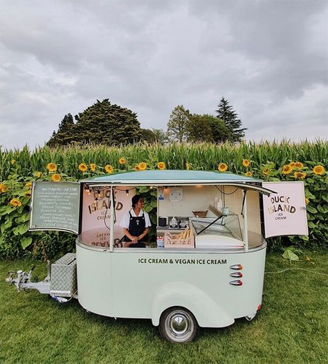 Duck Island, Ice Cream Business, Ice Cream Shops, Ice Cream Cart, Coffee Truck, Ice Cream Van, Food Truck Design, Coffee Carts, Best Coffee Shop