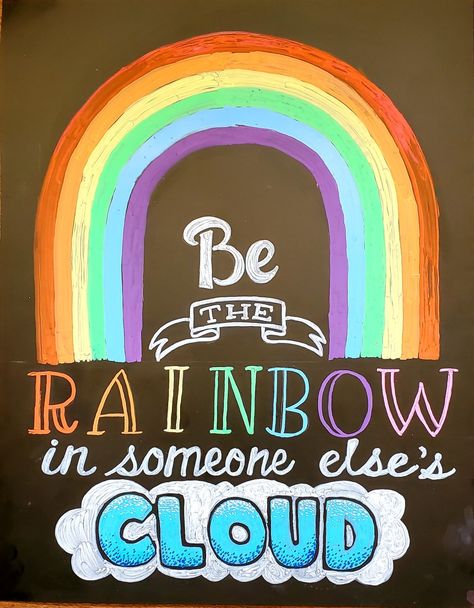 Rainbow Chalkboard Art, Pride Chalk Art, Pride Chalkboard Art, Painted Window Art, Chalkboard Wall Art, Calendar Themes, Blackboard Art, Chalk Ideas, Sidewalk Chalk Art